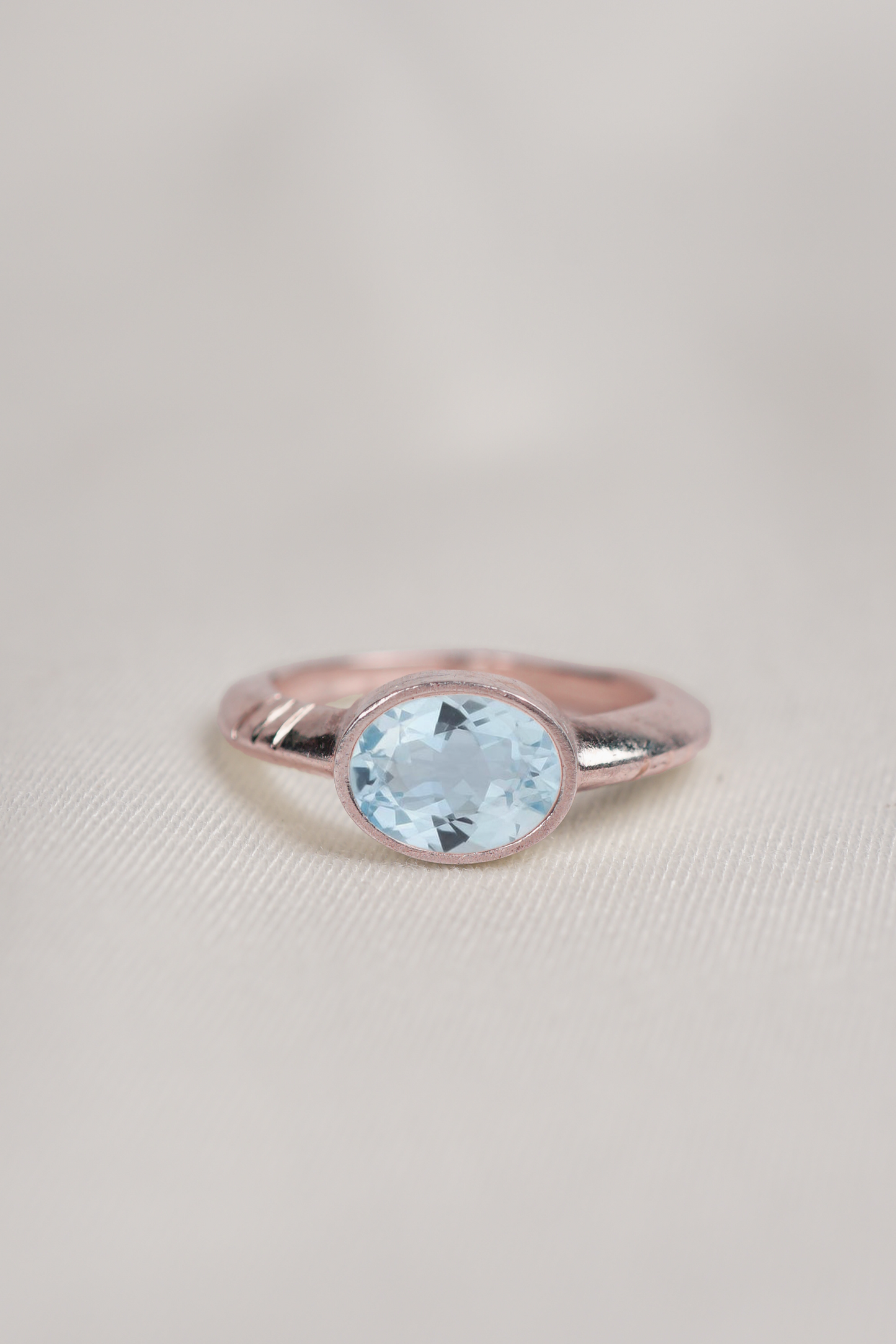 River Ring Aquamarine