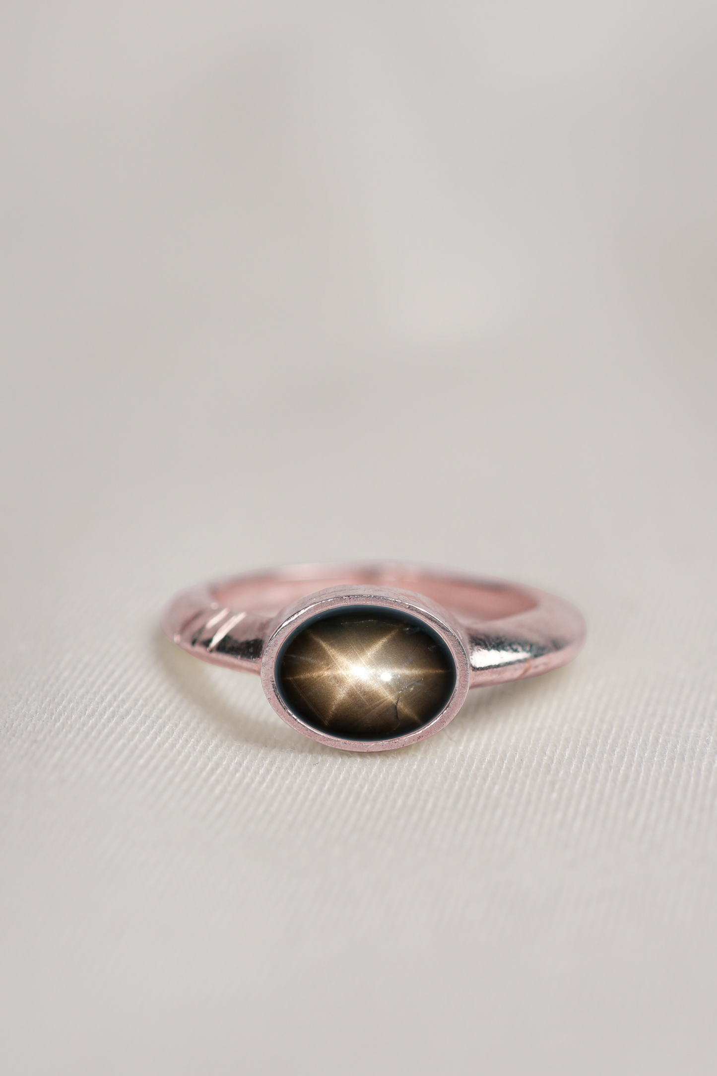 River Ring Black Star Sapphire